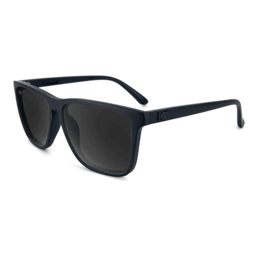 Fast Lanes Sunglasses, Matte Black on Black/Smoke Lenses, Polarized - [aka]