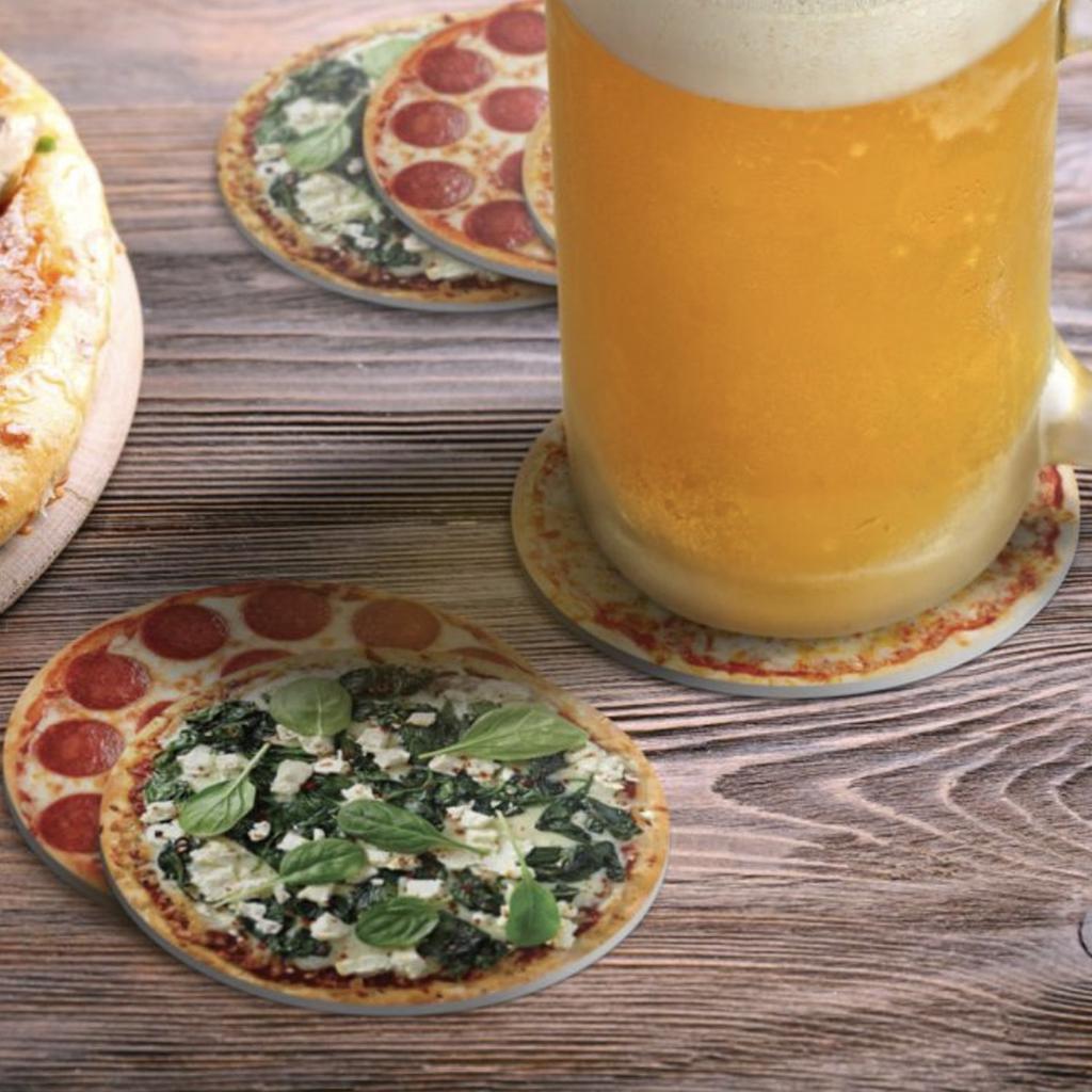 Hot & Fresh Pizza Coasters - [aka]