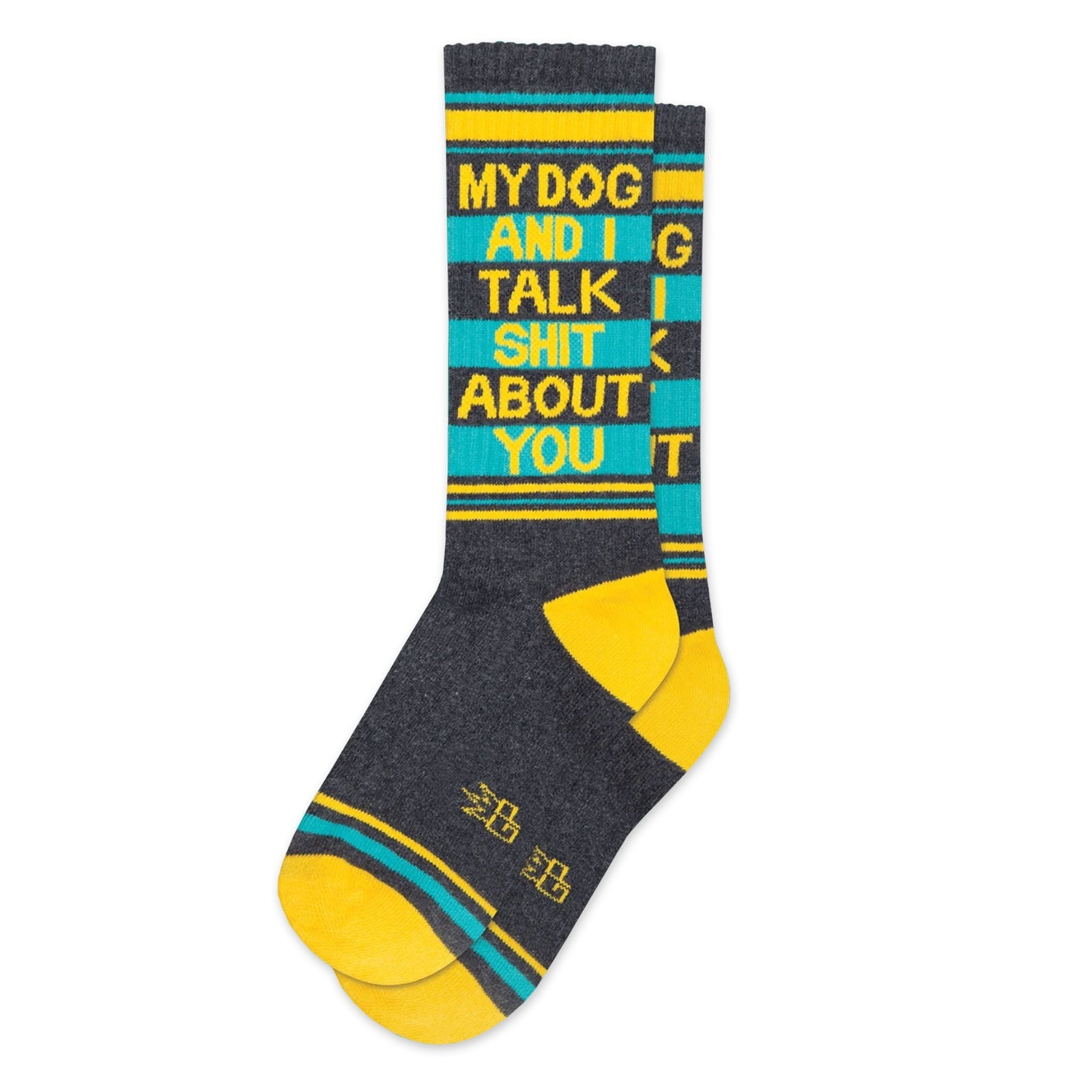 My Dog and I Talk About You Gym Socks - [aka]