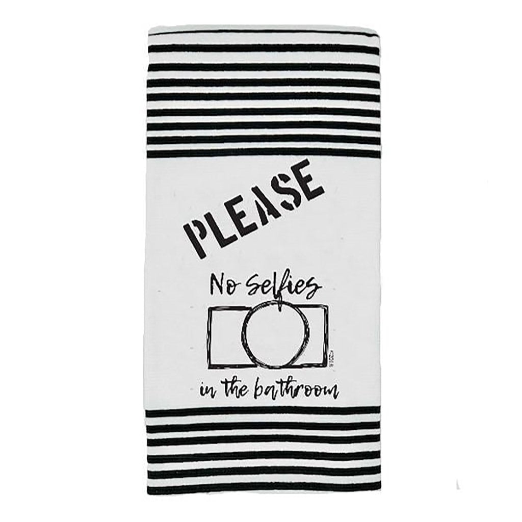 No Selfies Terry Towel - [aka]
