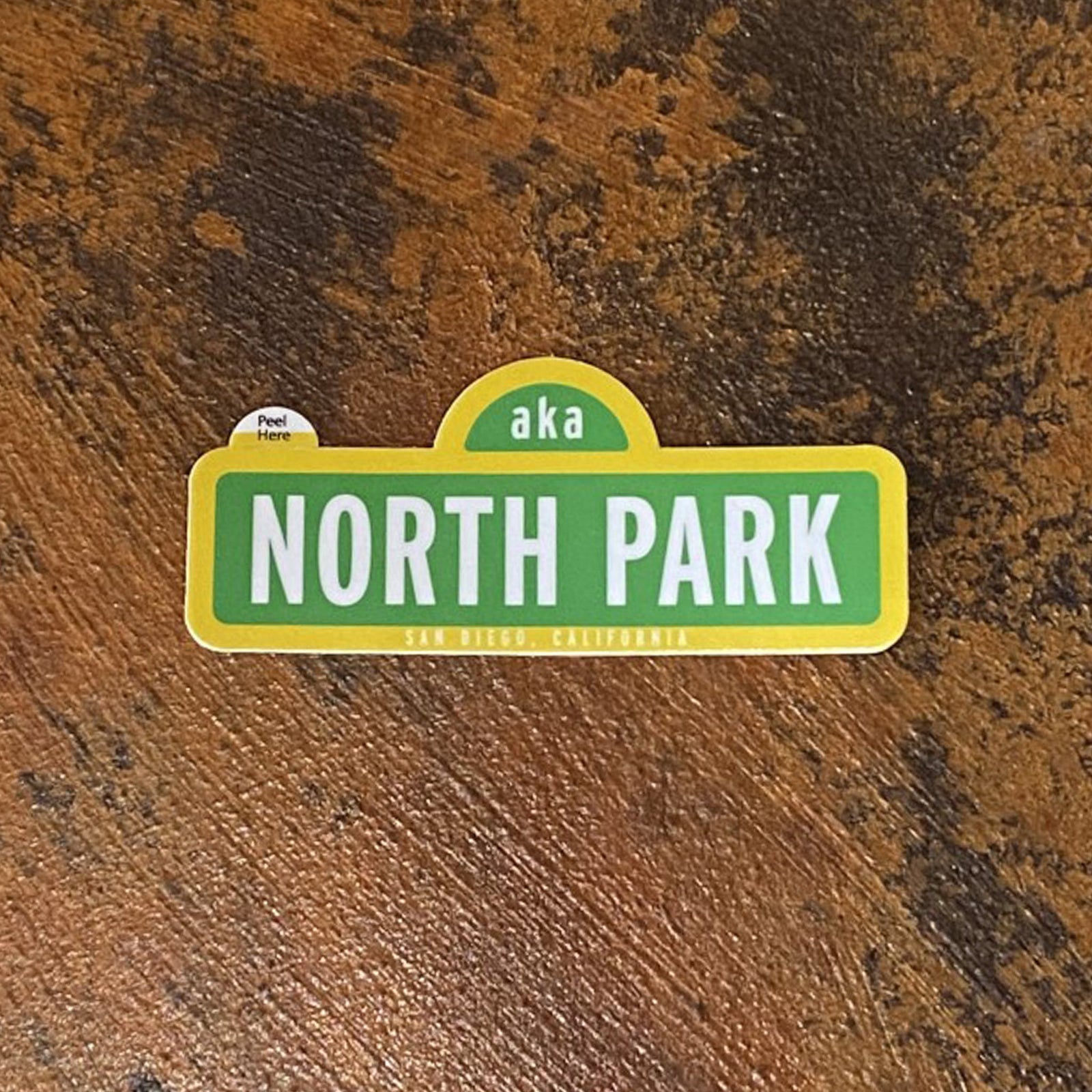 North Park Street Sign Sticker - [aka]