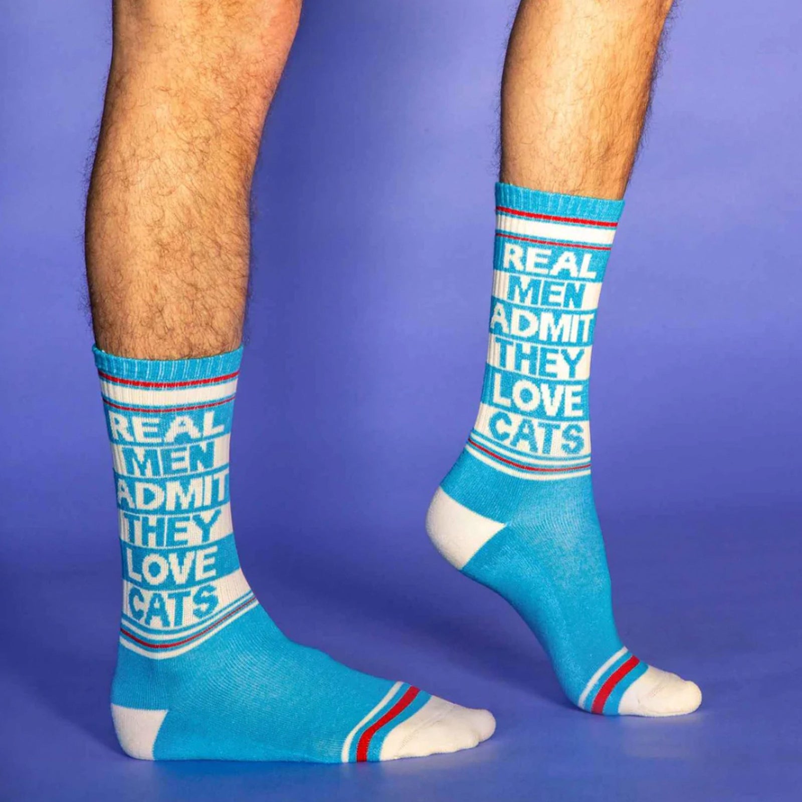Real Men Admit They Love Cats Gym Socks - [aka]